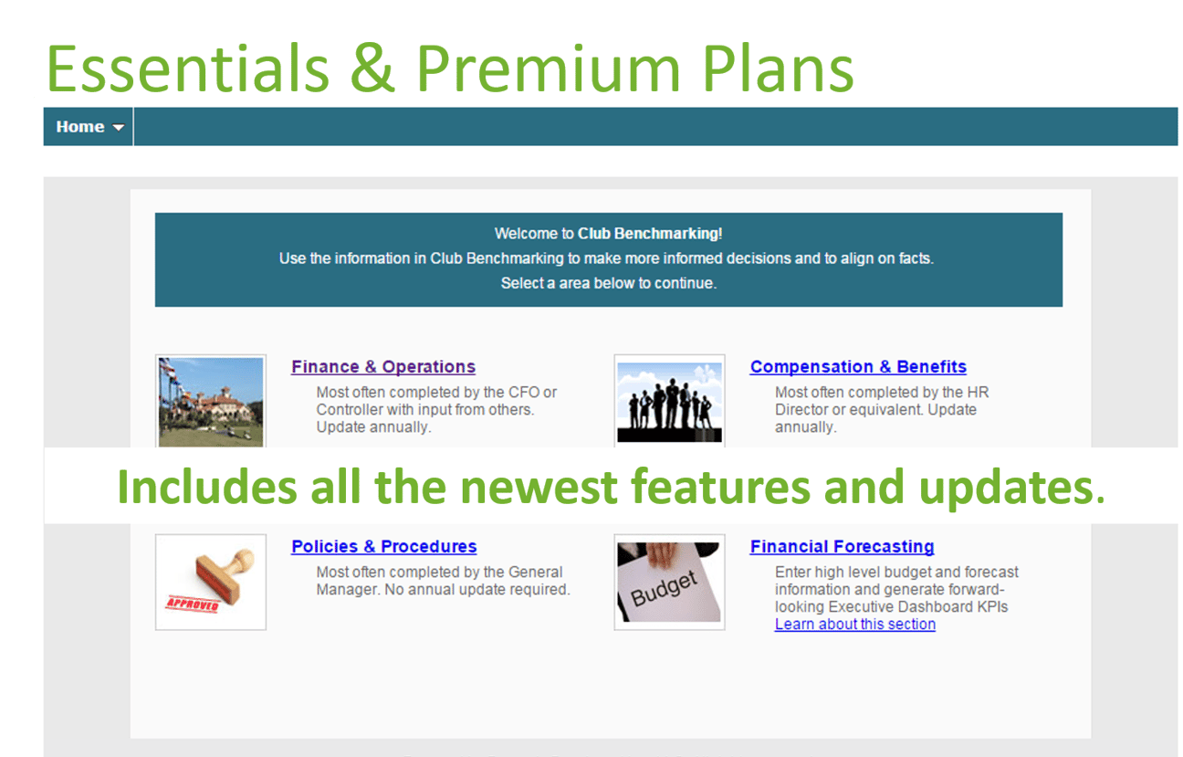 Navigating the Club Benchmarking Platform